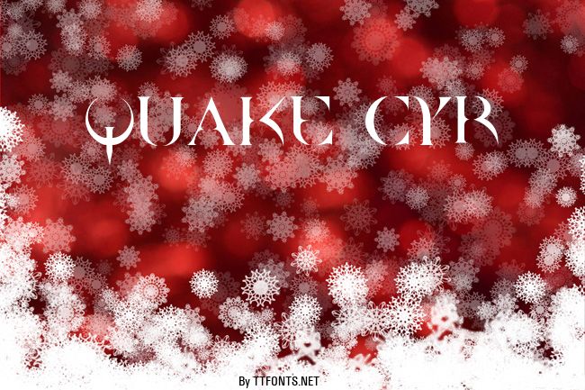 Quake Cyr example